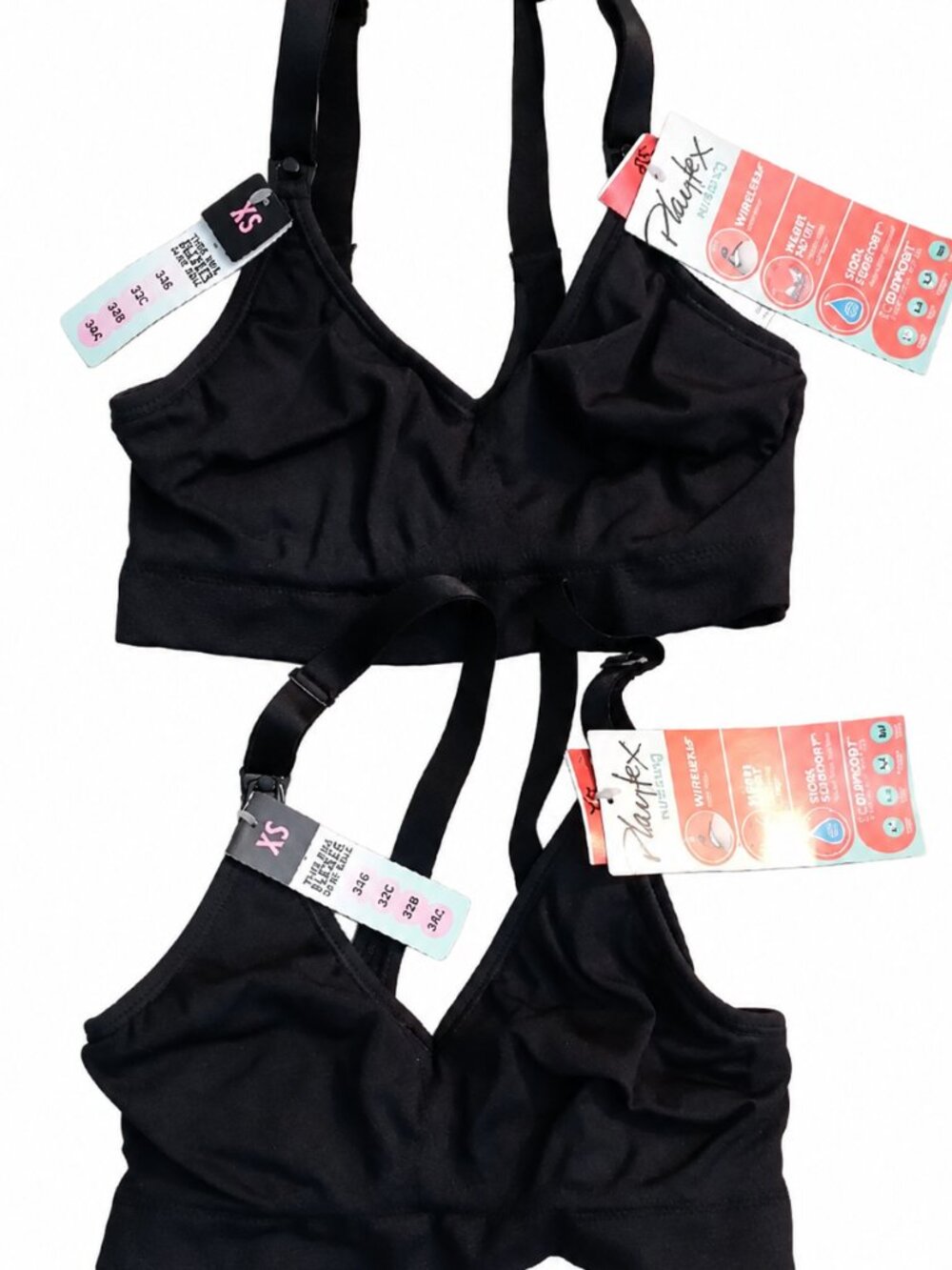 New XS nursing bras. Breast Feeding Platex WireFREE WireLESS Maternity bra